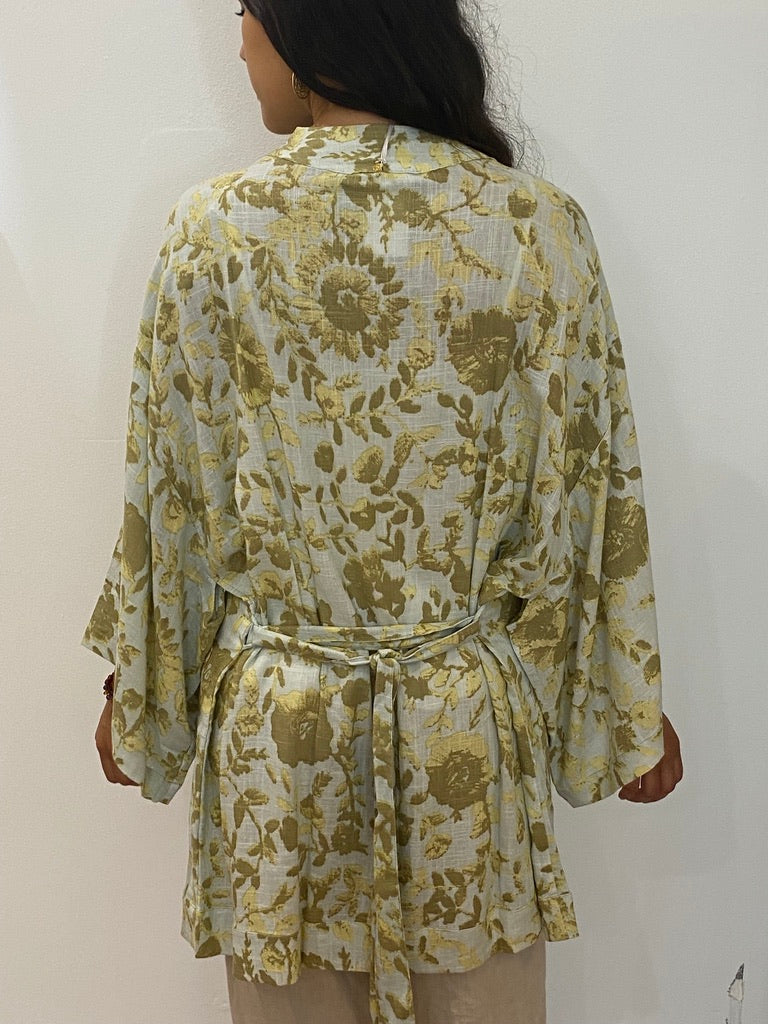 The Ophelia  Linen Kimono-Mini -  2 colours