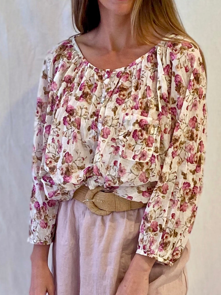 Tulip Linen Skirt- Vintage Range- Moroc Rose