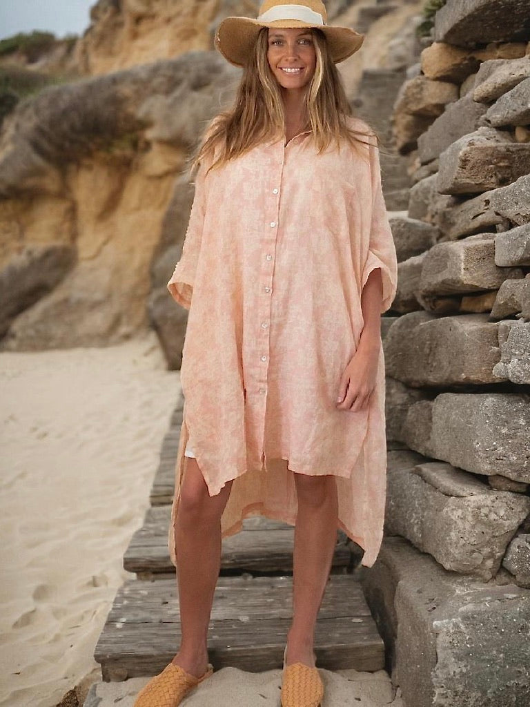 Analise Linen Shirt Dress-  4 colours