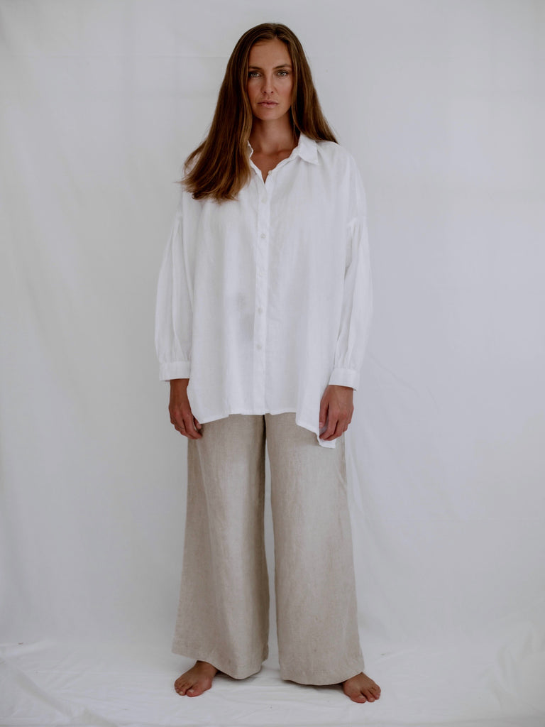 Renoir Linen Shirt - White