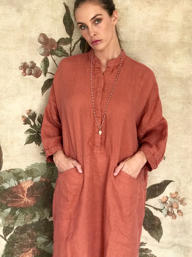 Lauren Linen Shirt Dress - 3 Colours