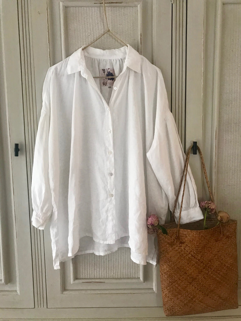 Renoir Linen Shirt - White